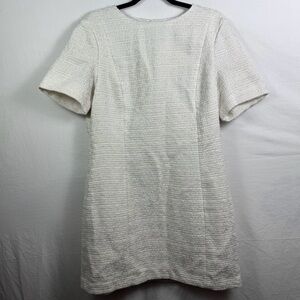 H&M Cream Short Sleeve Sheath Dress Women’s Size L